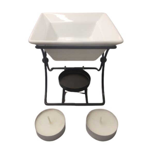Soporte cuadrado de cerámica y metal - Imagen 3