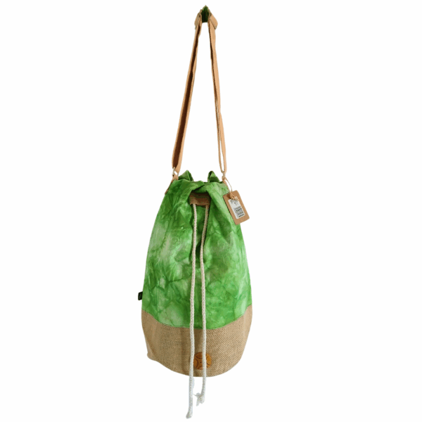 Mochila 100% Natural - Efecto Lavado Verde - Árbol de la Vida - Imagen 2