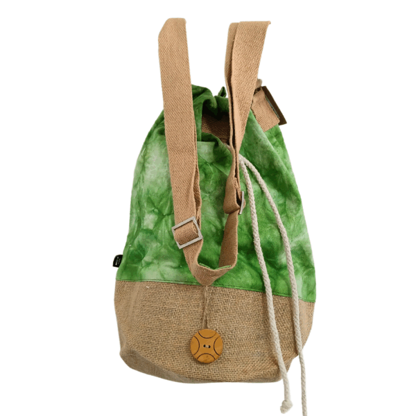 Mochila 100% Natural - Efecto Lavado Verde - Árbol de la Vida - Imagen 3