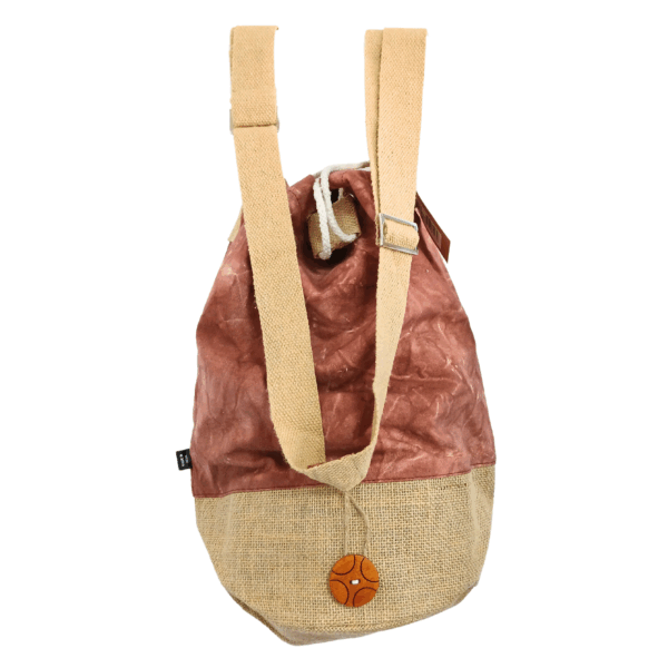 Mochila 100% Natural - Efecto Lavado Terracota - Hamsa - Imagen 3