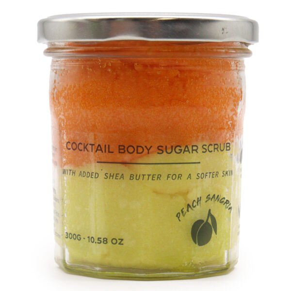 Exfoliante corporal de azúcar perfumado - Sangría de melocotón 300 g - Imagen 3