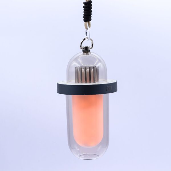 Lámpara con efecto de llama exterior - USB blanco - C recargable - Multicolor - Imagen 3
