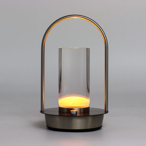 Lámpara táctil - Linterna de cristal - USB (C) - Recargable (2000 vatios) - Imagen 2