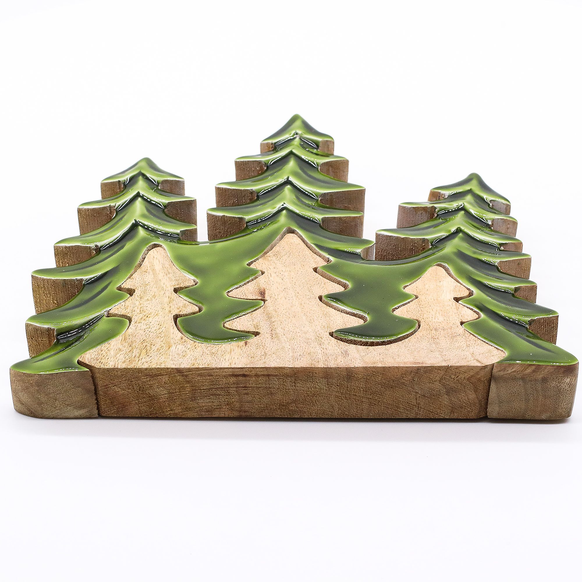Perdido en el bosque - Decoración de madera 3D de tres árboles - 20x23 cm - Imagen 10