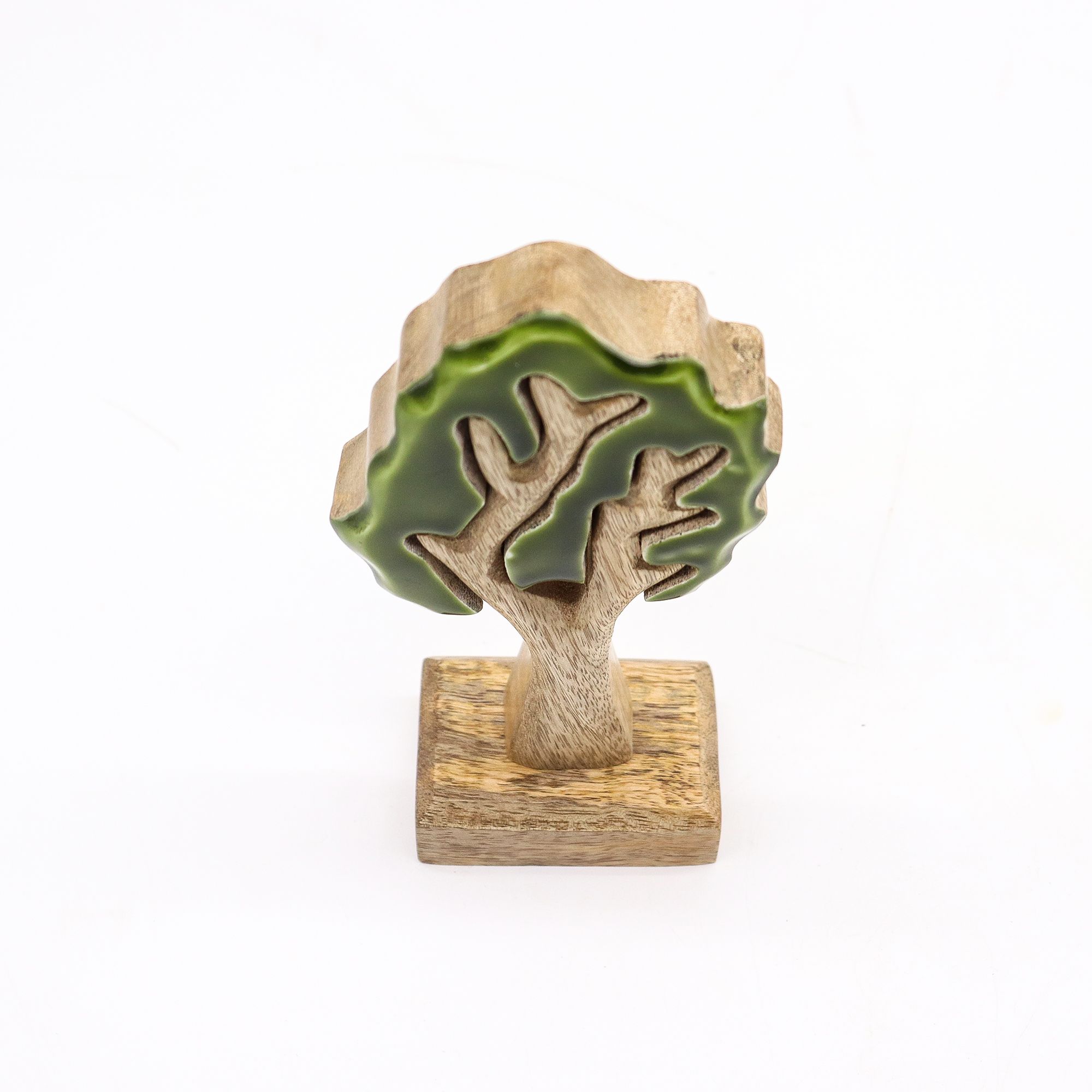 Perdido en el bosque - Decoración de madera 3D de un solo árbol - 20x10cm - Imagen 2