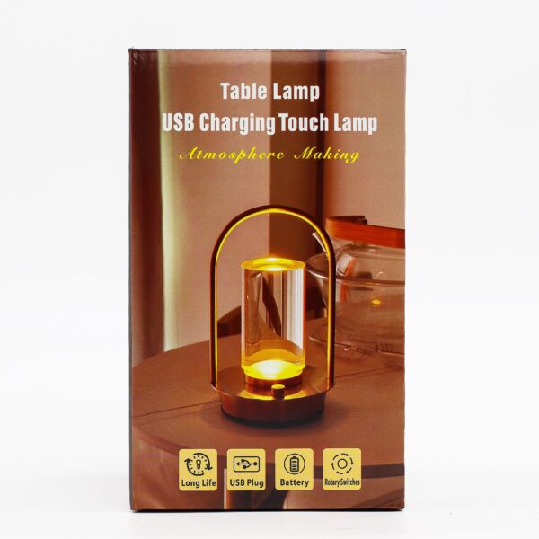 Lámpara táctil - Linterna de cristal - USB (C) - Recargable (2000 vatios) - Imagen 3