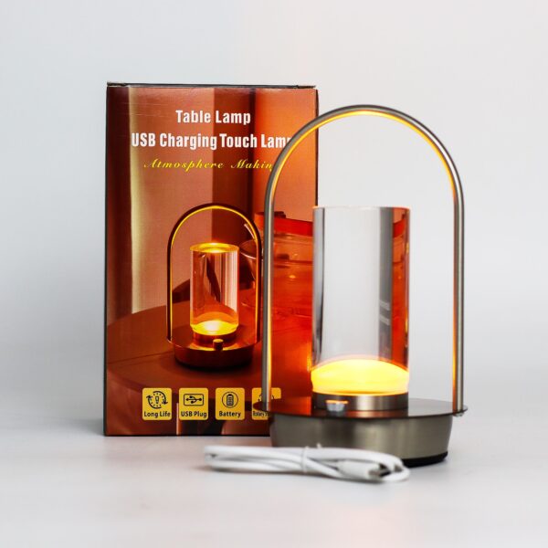 Lámpara táctil - Linterna de cristal - USB (C) - Recargable (2000 vatios) - Imagen 4