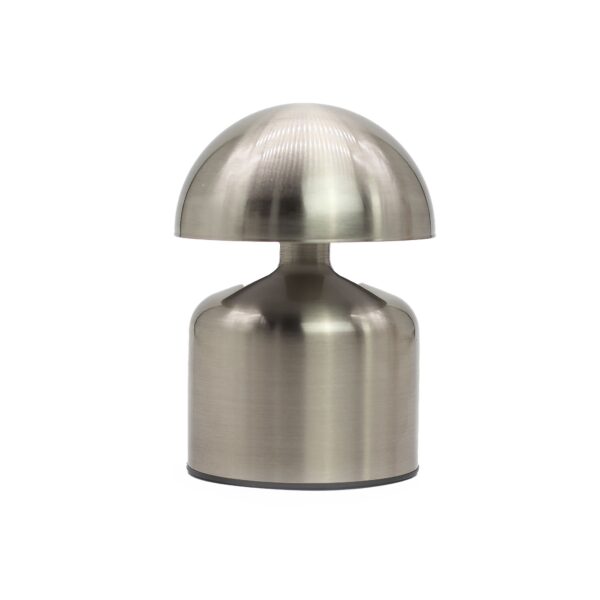 Lámpara táctil - Cúpula Champiñón Plateada - USB (C) - Recargable (400 Vatios)