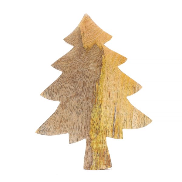 Perdido en el bosque - Tazón de madera esmaltada con diseño de árbol - 25x19 cm - Imagen 4