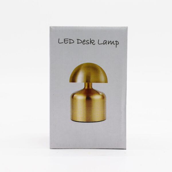 Lámpara táctil - Champiñón plano bronce - USB (C) - Recargable (400 vatios) - Imagen 3