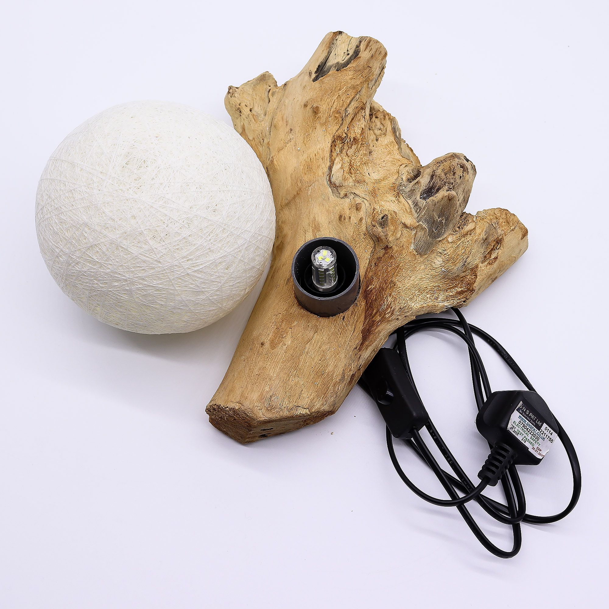 Lámpara de Mesa con Pantalla Esférica - Marfil - Imagen 3