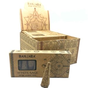 Conos piramidales Banjara Smudge - Trigo blanco