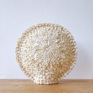 Lámpara Boho de Conchas Marinas - Concha Redonda Grande  - 30 cm