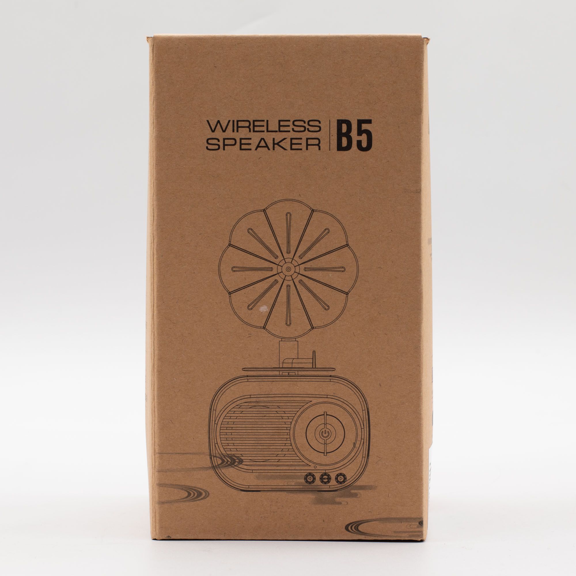 Altavoz mini gramófono retro - Bluetooth y radio FM - 5 vatios x 1 - Imagen 5