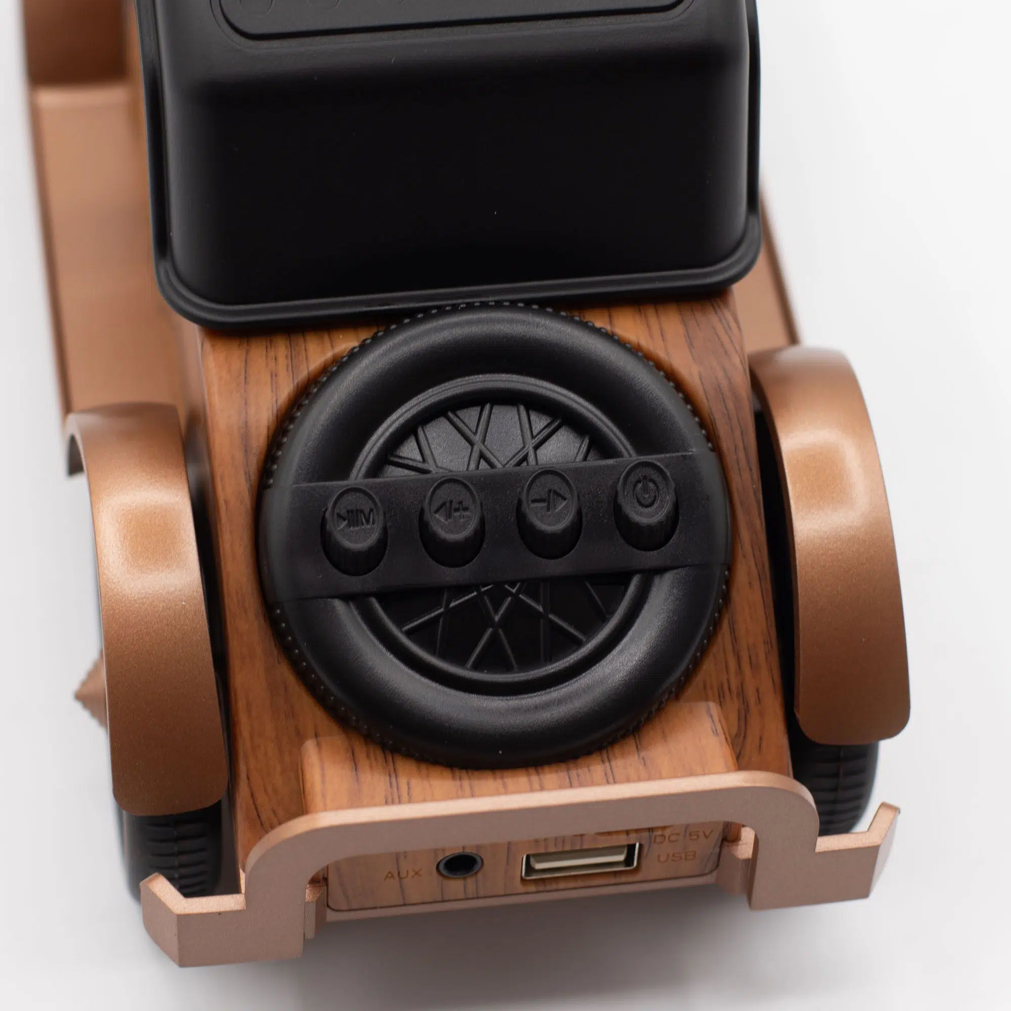 Altavoz clásico para coche vintage y soporte para teléfono - Bluetooth - 5 vatios - Imagen 4